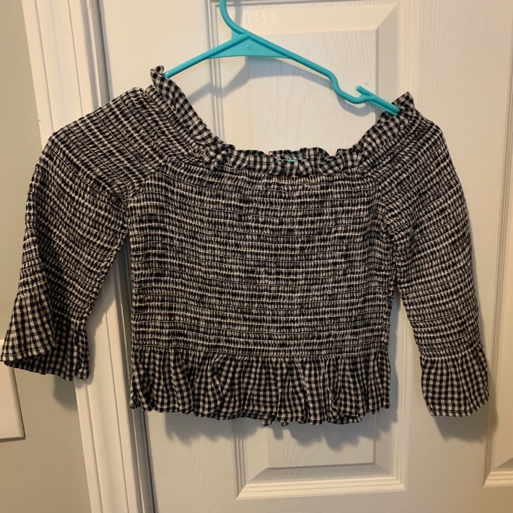 Off the shoulder crop top